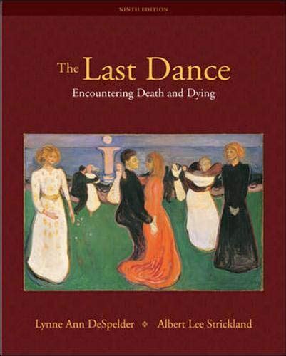 The Last Dance Encountering Death and Dying Reader