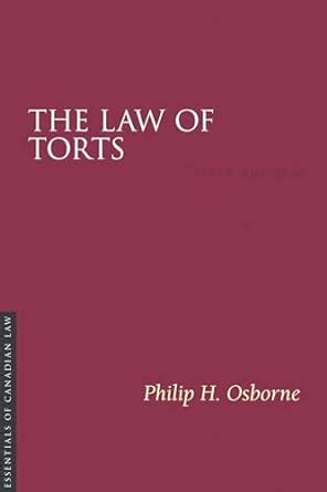 The Law Of Torts Osborne pdf PDF