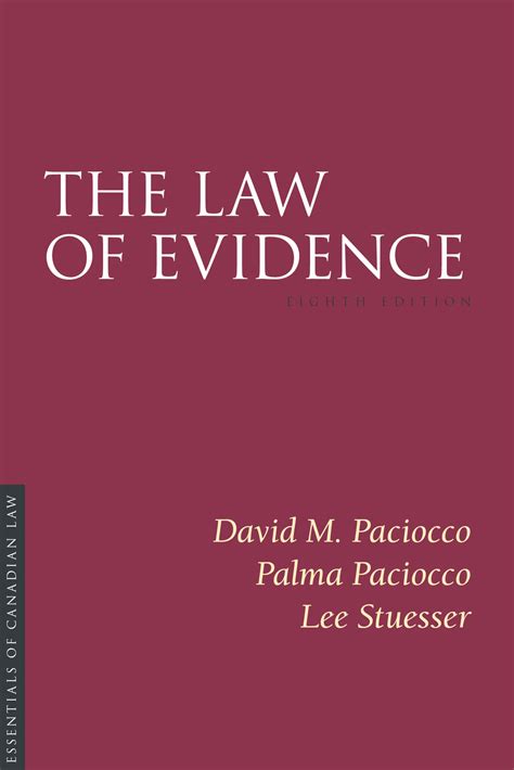 The Law of Evidence Reader