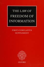 The Law of Freedom of Information Main Work and First Cumulative Supplement Doc