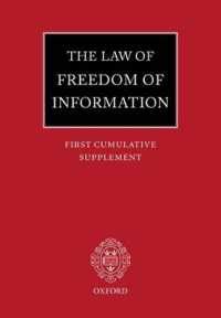 The Law of Freedom of Information Main Work and First Cumulative Supplement Doc