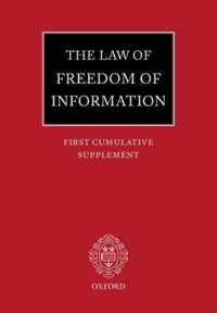 The Law of Freedom of Information Main Work and First Cumulative Supplement Doc