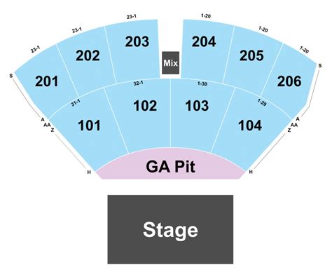 The Ledge Seating Chart