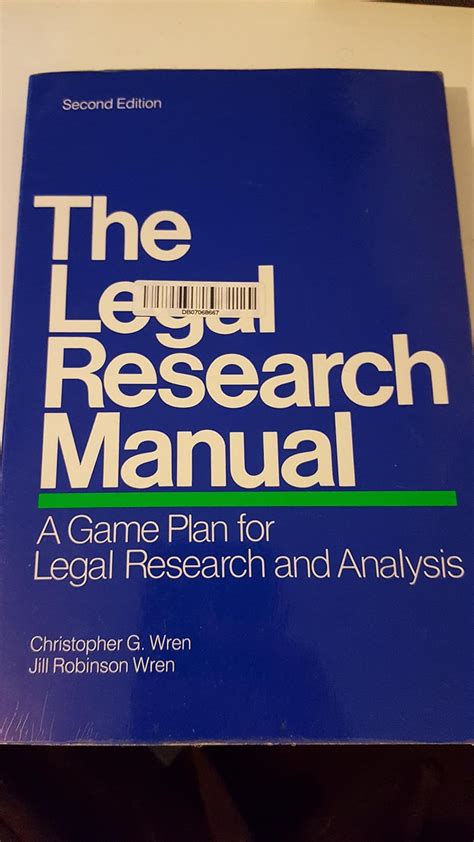 The Legal Research Manual: A Game Plan For Legal Ebook Reader