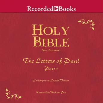 The Letters of Paul Part 1 Contemporary English Version The Holy Bible Volume 27 by God 1999-05-04 Reader