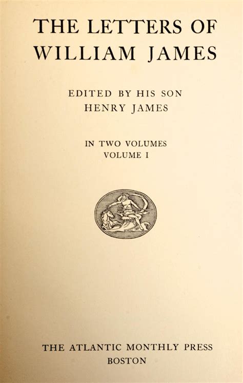 The Letters of William James 1920 Reader