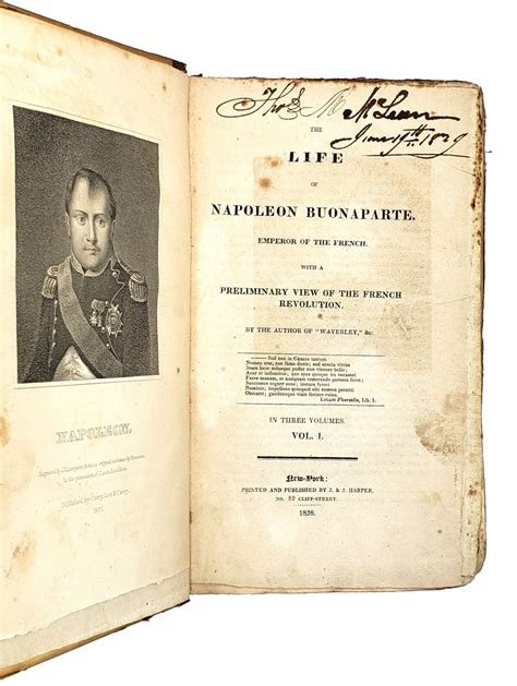 The Life of Napoleon Buonaparte--Emperor of the French with a Preliminary View of the French Revolution-8 Volumes Doc