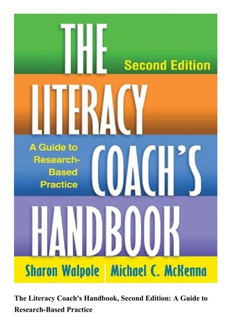 The Literacy Coach s Handbook Second Edition A Guide to Research-Based Practice Reader