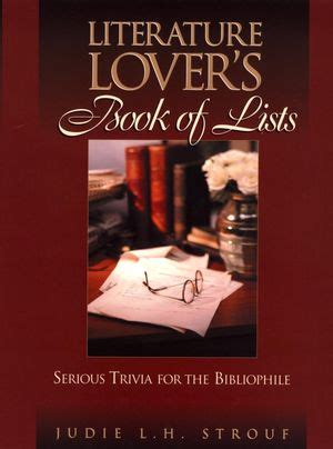 The Literature Lover's Book of Lists Serious Trivia for the Bibliop Epub