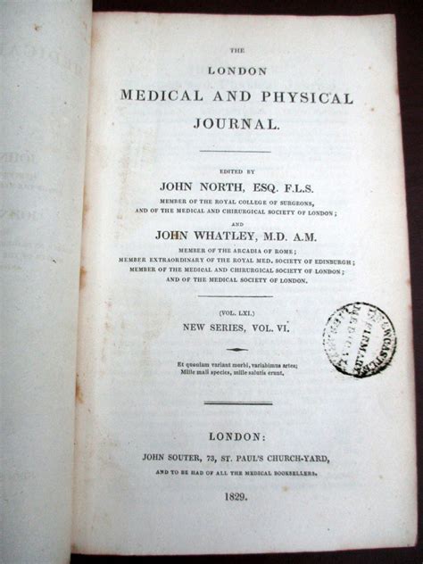 The London Medical and Physical Journal Reader