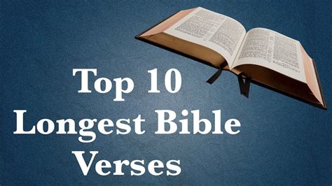 The Longest Verse in the Bible: 1,255 Words You Won't Believe