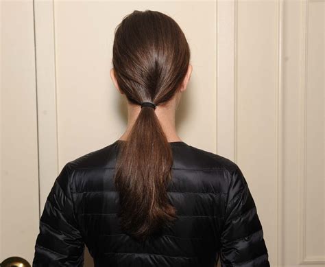 The Low Ponytail: