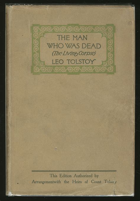 The Man Who Was Dead The Living Corpse The Cause Of It All 1912 Epub