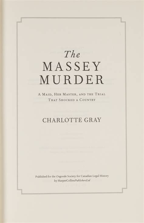 The Massey Murder A Maid Her Master And The Trial That Shocked The Doc