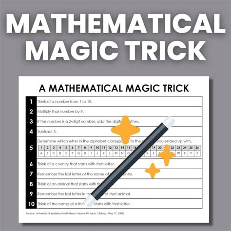 The Mathematical Trick