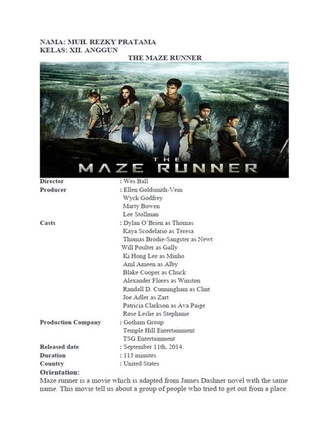 The Maze Runner pdf Wikispaces pdf Epub