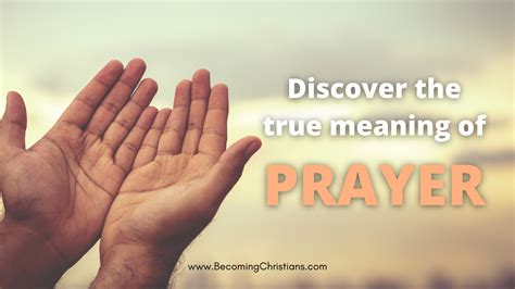 The Meaning of Prayer... PDF
