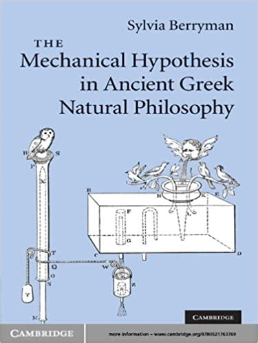 The Mechanical Hypothesis in Ancient Greek Natural Philosophy Kindle Editon