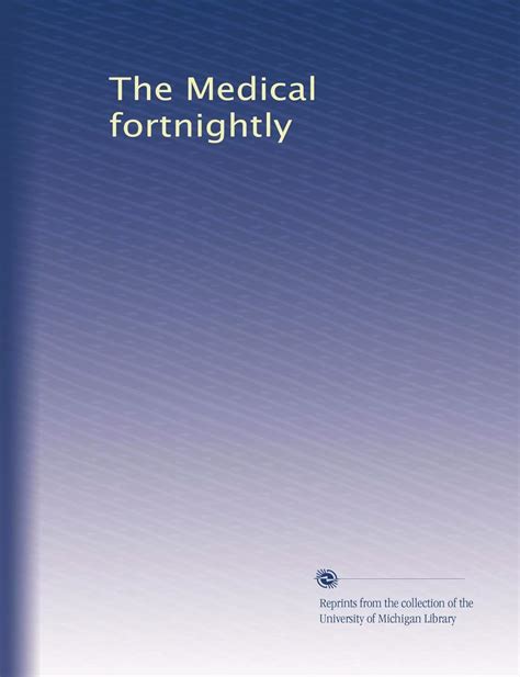 The Medical Fortnightly PDF