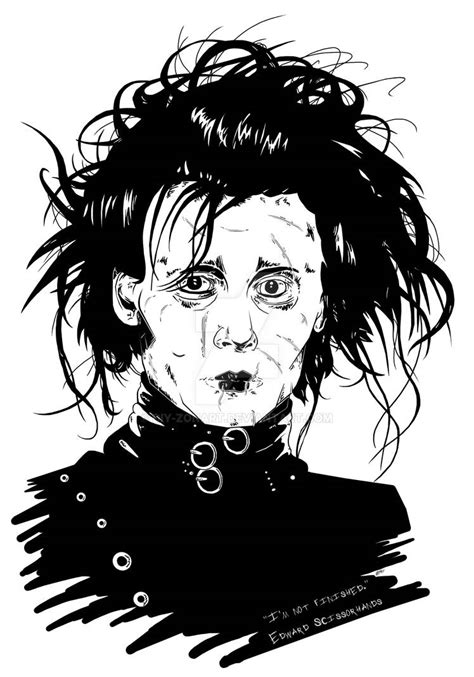 The Melancholic Silhouette: Edward Scissorhands in Black and White