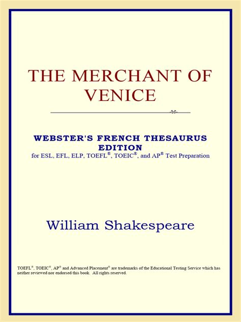 The Merchant of Venice Webster s Basque Thesaurus Edition PDF