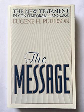 The Message New Testament The New Testament in Contemporary Language Think Epub