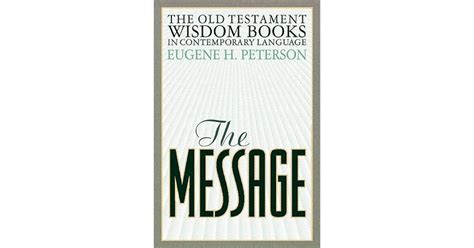The Message Old Testament Wisdom Books PDF