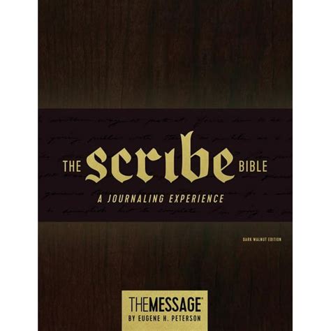 The Message Scribe Bible Featuring The Message by Eugene H Peterson Epub