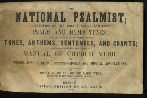 The Modern psalmist a collection of church music comprising the most popular psalm and hymn tunes and occasional pieces in general use together chants andc by distinguished European autho Doc