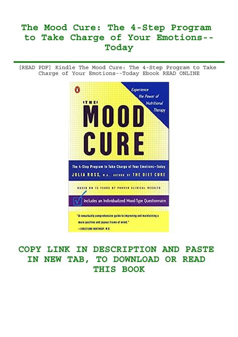 The Mood Cure The 4-Step Program to Take Charge of Your Emotions--Today Epub