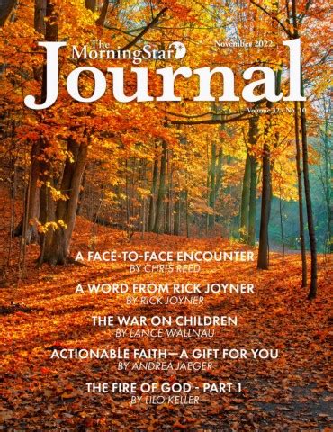 The MorningStar Journal November Reader