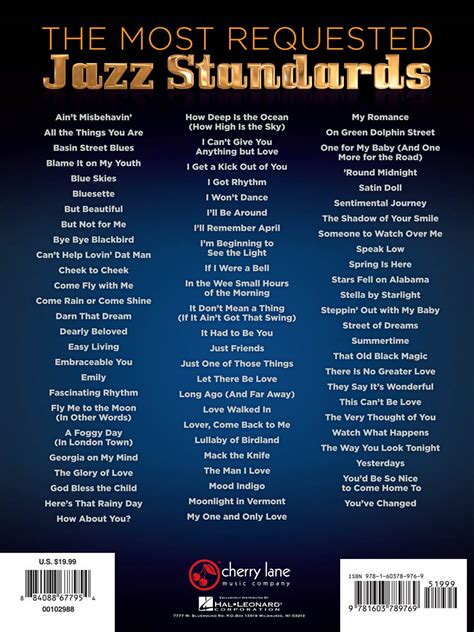 The Most Requested Jazz Standards Kindle Editon