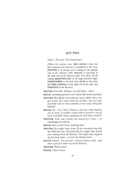 The Mousetrap Play Script Pdf Reader