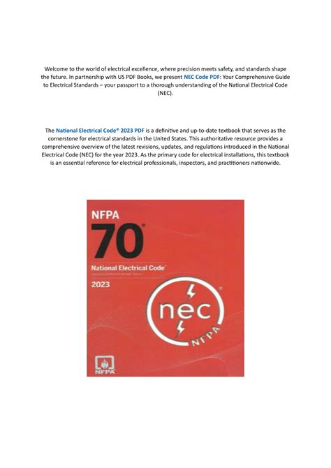 The NEC: A Comprehensive Guide to Electrical Standards and Safety