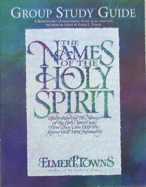 The Names of the Holy Spirit Group Study Guide Epub