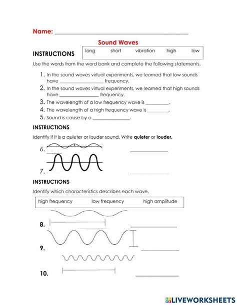 The Nature Of Sound Waves Worksheet Answers Epub