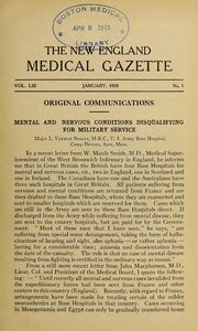 The New England Medical Gazette Volume 50 Reader