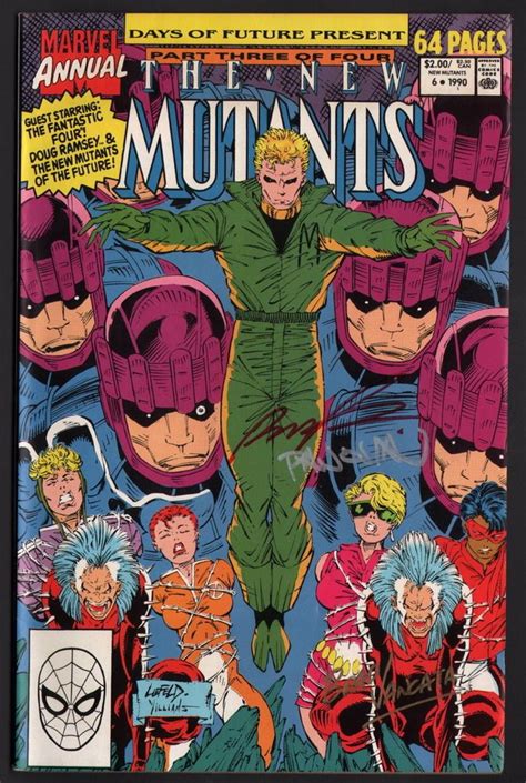 The New Mutants Annual 6 The Once and Future Mutant Days of Future Present Marvel Comics Doc