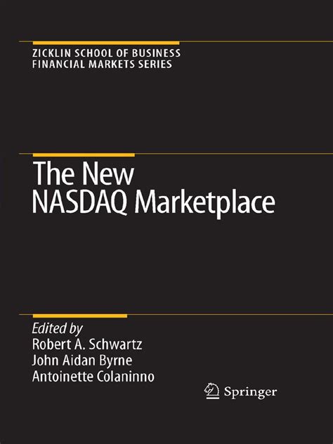 The New NASDAQ Marketplace 1st Edition Epub