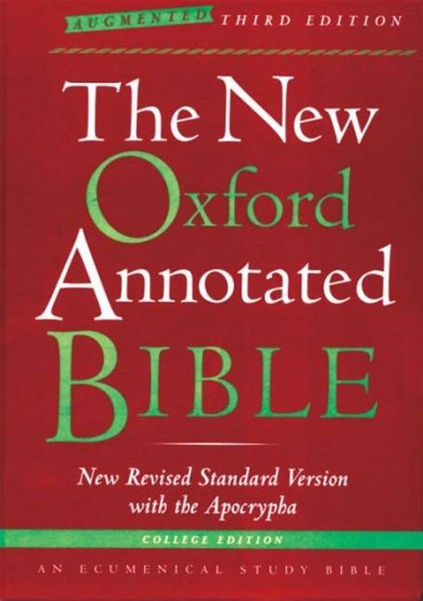 The New Oxford Annotated Bible with the Apocrypha Augmented Third Edition New Revised Standard Version Indexed Kindle Editon