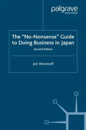 The No-Nonsense Guide to Doing Business in Japan PDF