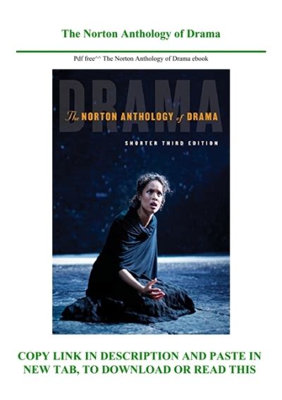 The Norton Anthology of Drama Ebook Kindle Editon