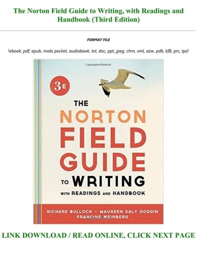 The Norton Field Guide To Writing 3rd Edition Pdf PDF