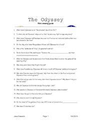 The Odyssey Worksheets Answers Reader