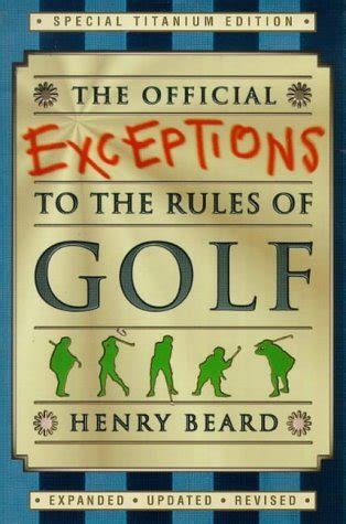 The Official Exceptions to the Rules of Golf Doc