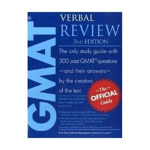 The Official Guide for GMAT Verbal Review 2nd second Edition Reader