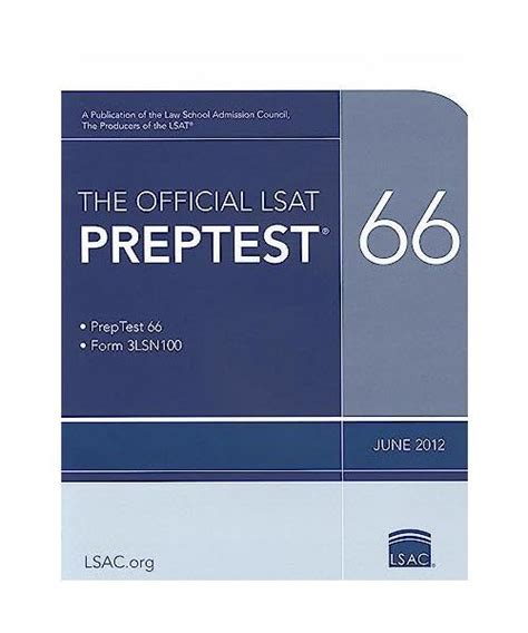 The Official LSAT PrepTest 66 June 2012 LSAT Doc