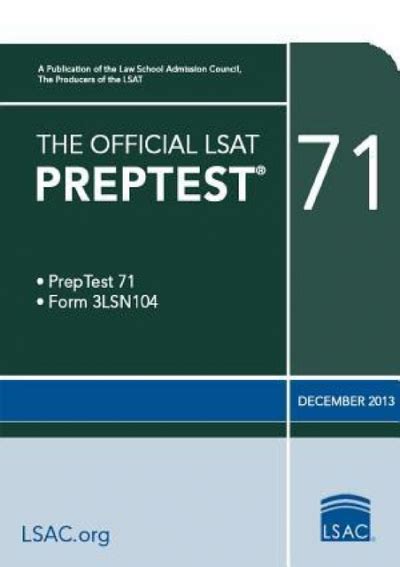 The Official LSAT PrepTest 71 PDF