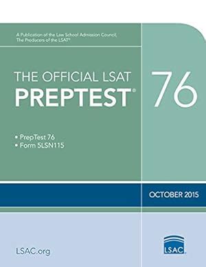 The Official LSAT PrepTest 76 Official LSAT PrepTests Epub