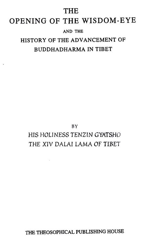 The Opening of the Wisdom-Eye And the History of the Advancement of Buddhadharma in Tibet Doc